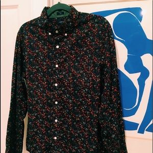 J.Crew Floral Button Down